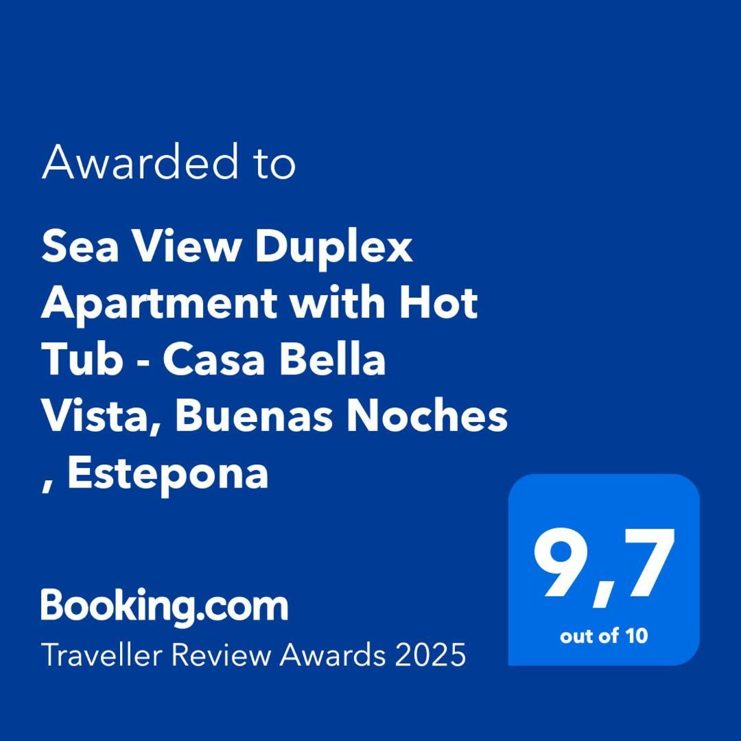 Sea View Penthouse Apartment With Hot Tub - Casa Bella Vista, Buenas Noches , Estepona Luaran gambar